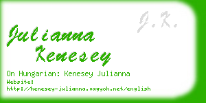 julianna kenesey business card